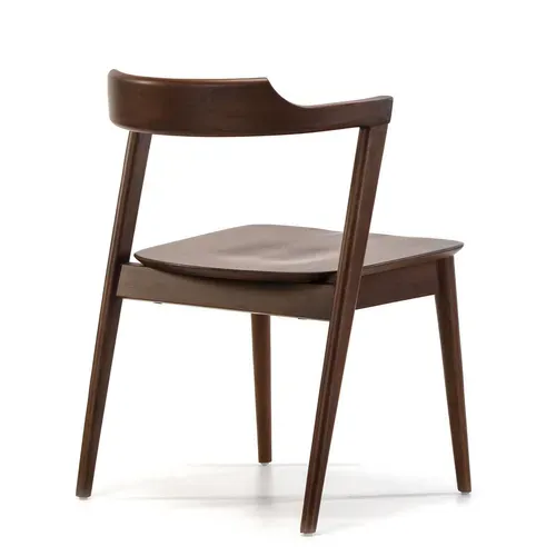 Pack 2 Chaises Venus, Couleur Noyer, Bois Massif