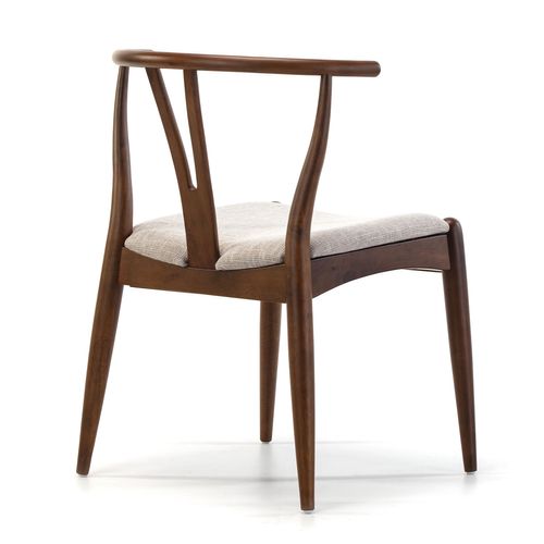 Pack 2 Chaises Rustic, Couleur Noyer, Bois Massif