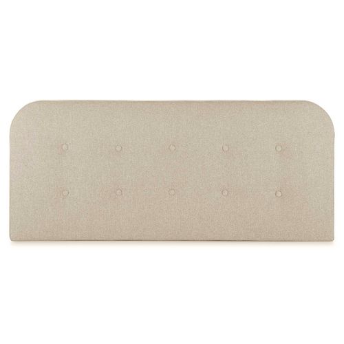 Tête De Lit Tapissée Saona 140x60 Cm Couleur Beige, Rembourré Avec De La Mousse