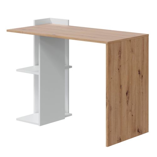 Bureau Llanes 2 Niches Bois/blanc, 100 Cm