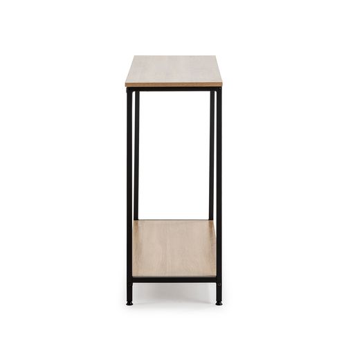 Meuble D'entrée Chloe Couloir Avec 1 Étagère Inférieure, Chêne/noir