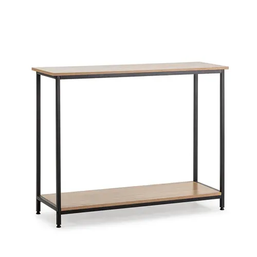 Meuble D'entrée Chloe Couloir Avec 1 Étagère Inférieure, Chêne/noir