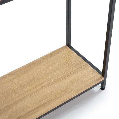 Meuble D'entrée Chloe Couloir Avec 1 Étagère Inférieure, Chêne/noir