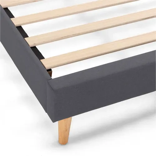 Sommier déco Aura 140x190 Cm Gris Foncé, Hauteur 30 Cm