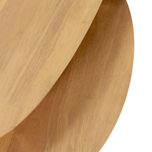 Set De 2 Tables Basses Eclipse Couleur Chêne, Bois Massif