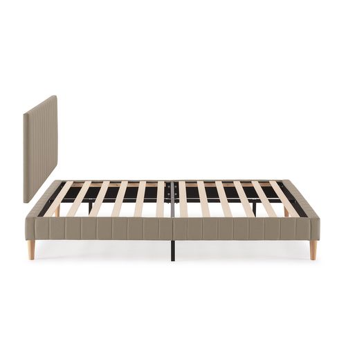 Sommier + Tête De Lit Eris 160x200 Cm Beige