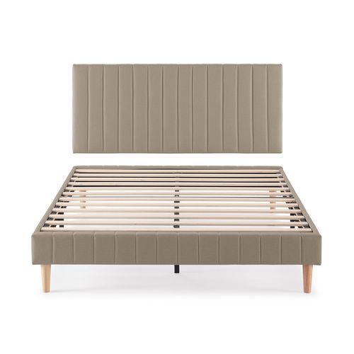 Sommier + Tête De Lit Eris 160x200 Cm Beige