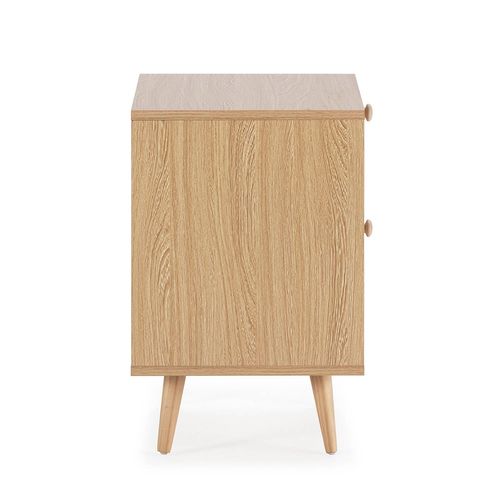 Table De Chevet Luna 2 Tiroirs Couleur Chêne
