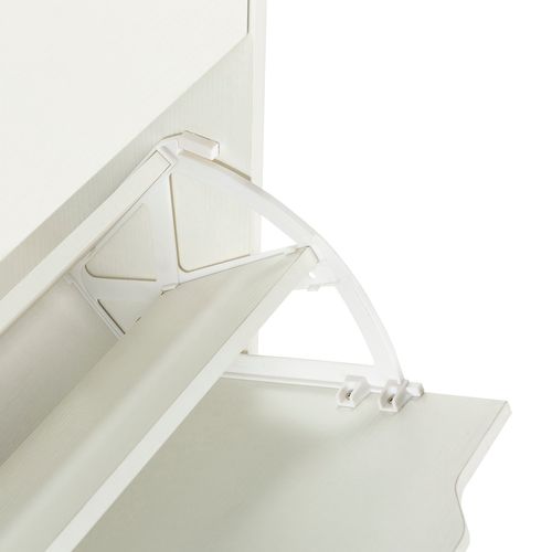 Meuble à Chaussures Angel, 4 Portes, Couleur Blanche, Pour 24 Paires