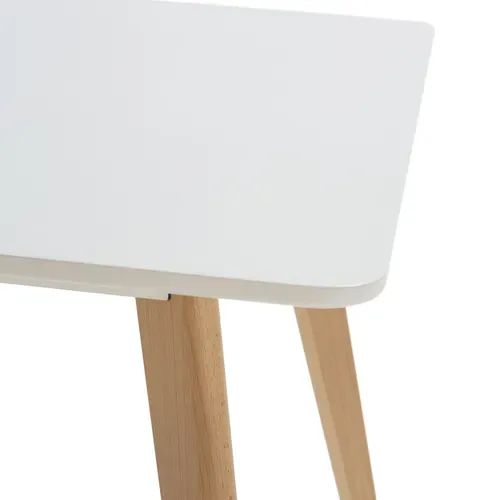 Ensemble Table 80x80 Cm Et 4 Chaises De Salle à Manger Klara Blanc