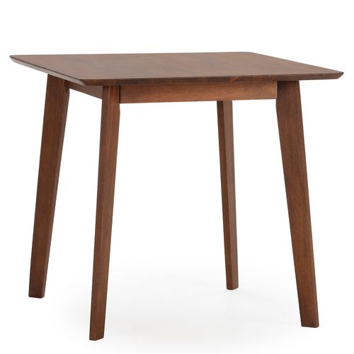Ensemble Table 80x80 Cm Et 4 Chaises De Salle à Manger Corzo Noyer