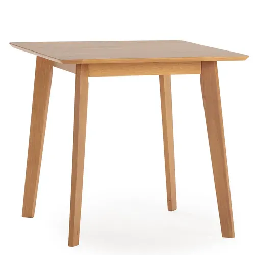 Ensemble Table 80x80 Cm Et 4 Chaises De Salle à Manger Nala Chêne