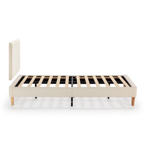 Sommier + Tête De Lit Niebla 90x190 Cm Beige