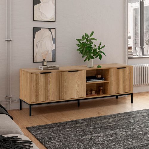 Meuble TV Monica 3 Portes Couleur Bois