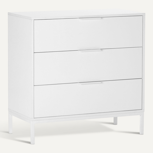 Commode Auri 3 Tiroirs Couleur Blanc