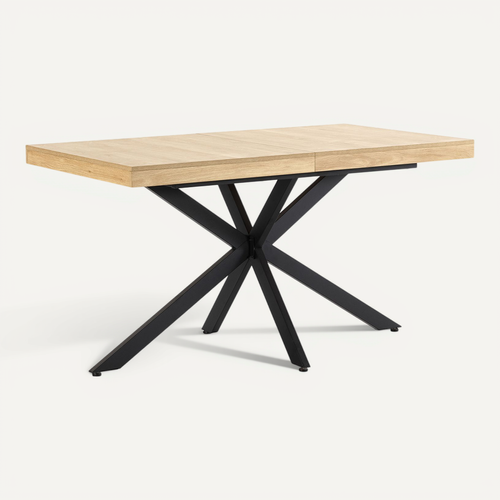 Table De Salle à Manger Extensible Genova Couleur Chêne, 140-180 Cm