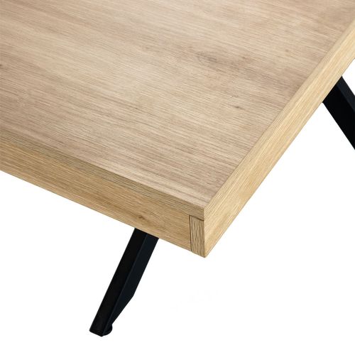 Table De Salle à Manger Extensible Genova Couleur Chêne, 140-180 Cm