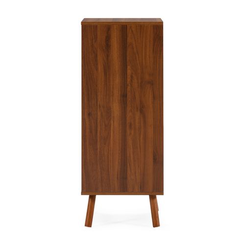 Commode Haute Canadá 4 Tiroirs Effet Noyer