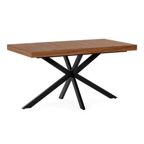 Table De Salle à Manger Extensible Genova Effet Noyer, 140-180 Cm