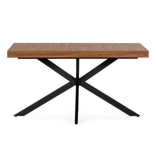 Table De Salle à Manger Extensible Genova Effet Noyer, 140-180 Cm