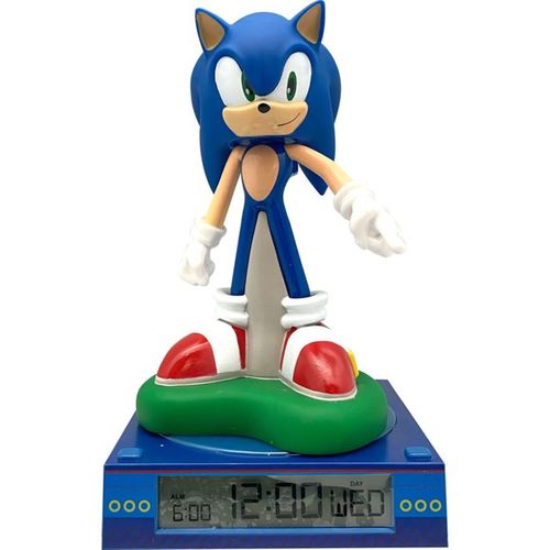 Réveil Figurine 3d Lumineuse Sonic - Réveil Numérique Avec Veilleuse
