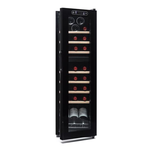 Cave à Vin 28  Bouteilles Pro 2t- Double Température-porte Vitrée-affichage Lumineux