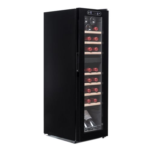 Cave à Vin 28  Bouteilles Pro 2t- Double Température-porte Vitrée-affichage Lumineux