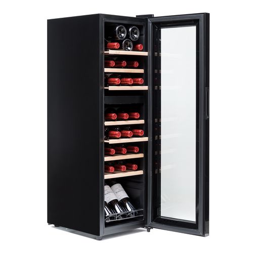 Cave à Vin 28  Bouteilles Pro 2t- Double Température-porte Vitrée-affichage Lumineux