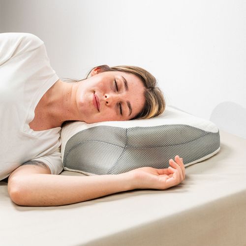 Oreiller Cervical Ergonomique 3 En 1 En Mousse Mémoire Forme Avec Soutien Du Cou Et De La Colonne Ve