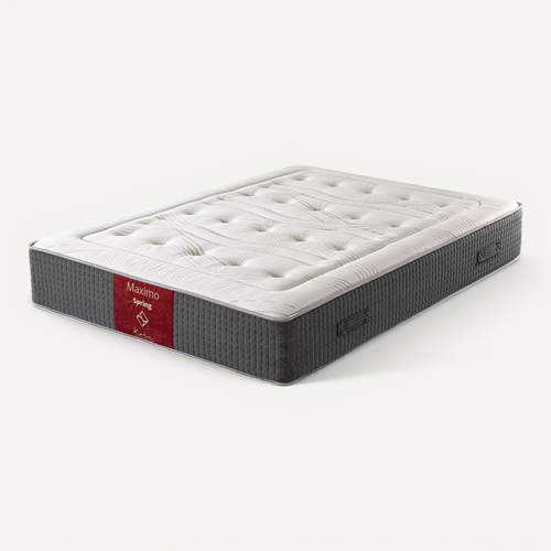 Matelas Hybride 160x200 cm MAXIMO SPRING - Accueil mémoire de forme - mi-ferme - Epaisseur 30 cm
