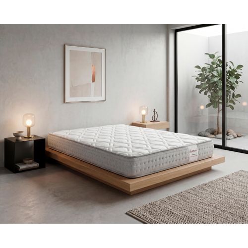 Matelas Hybride 160x200 Cm Mattina - épaisseur 20 Cm - Ressorts Ensachés Et Mémoire De Forme