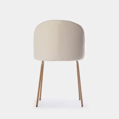 Chaise De Salle à Manger En Tissu Beige 48x81cm