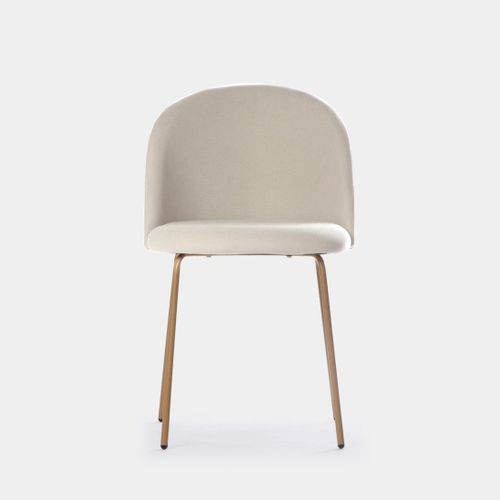 Chaise De Salle à Manger En Tissu Beige 48x81cm