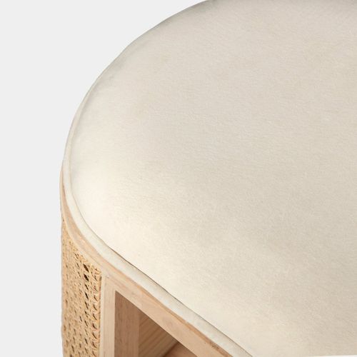 Bout De Lit En Bois Naturel 90x47cm