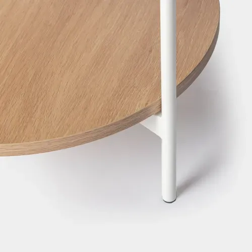 Table D'appoint En Bois Naturel 50x45cm