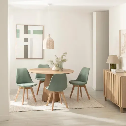 Chaise De Salle à Manger En Tissu Menthe 49x82cm