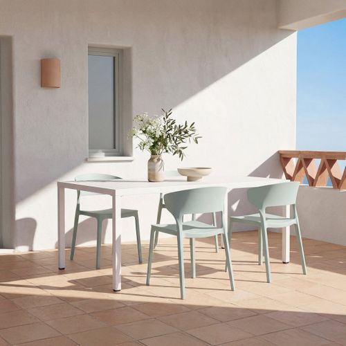 Chaise De Jardin En Plastique Menthe 48x76cm