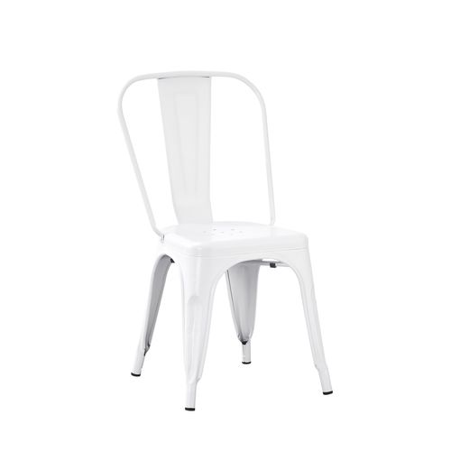 Chaise En Métal Blanc 46x85cm