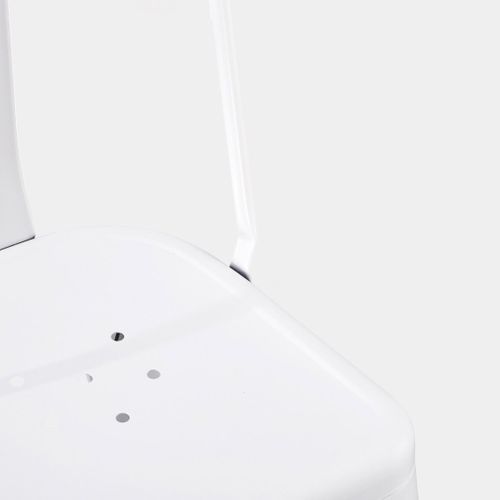 Chaise En Métal Blanc 46x85cm