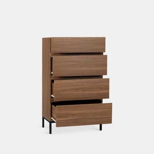 Chiffonnier En Bois Noyer 60x104cm