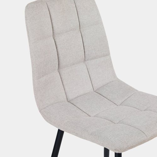 Chaise De Salle à Manger En Tissu Gris 43x88cm