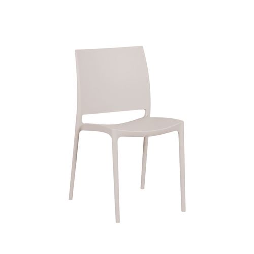 Chaise De Cuisine En Plastique Beige 41x81cm