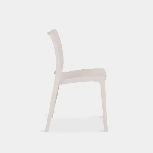 Chaise De Cuisine En Plastique Beige 41x81cm