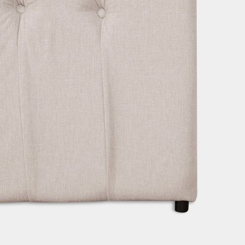 Tête De Lit Double En Tissu Beige 165x120cm
