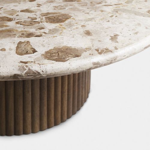 Table Basse Fixe En Mármol Mármol 90x40cm