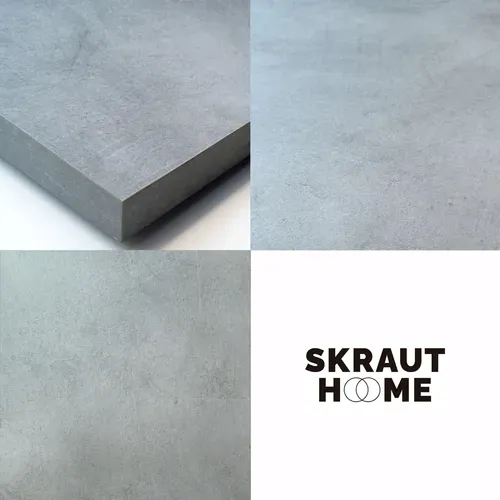 Table Console D'entrée, 190x35x145cm, Meuble à Chaussures, Vestiaire Ouvert, Gris Ciment