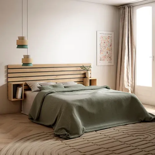 Tête De Lit, 214x70x3, Lit 120,135,140,150,160cm, Chêne