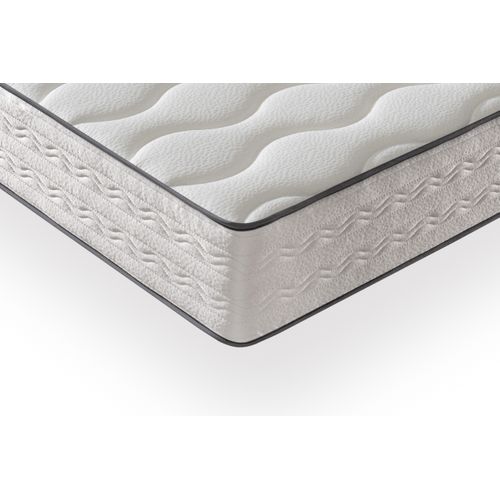 Matelas Mousse 180x200 cm ZAFIRE - Ferme - Réversible - Côté Été/hiver - H25 Cm