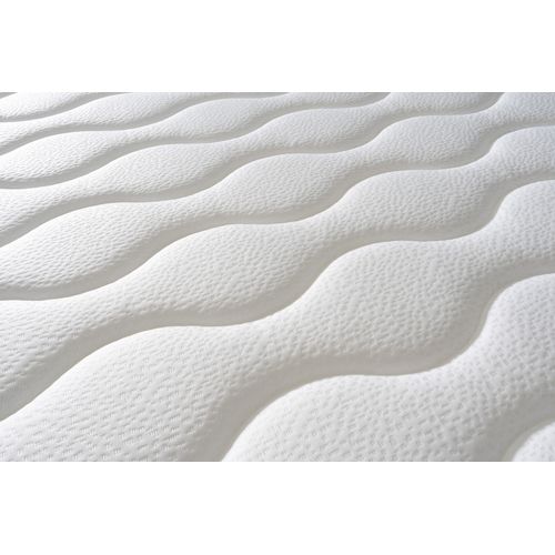 Matelas Mousse 180x200 cm ZAFIRE - Ferme - Réversible - Côté Été/hiver - H25 Cm