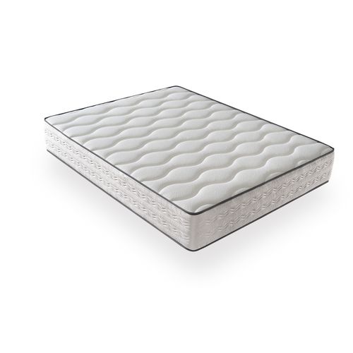 Matelas Mousse 180x200 cm ZAFIRE - Ferme - Réversible - Côté Été/hiver - H25 Cm